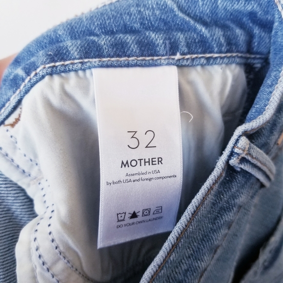 Mother Hustler Ankle Fray Jeans Size 32 - Picture 7 of 7